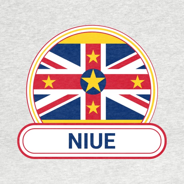 Niue Country Badge - Niue Flag by Yesteeyear